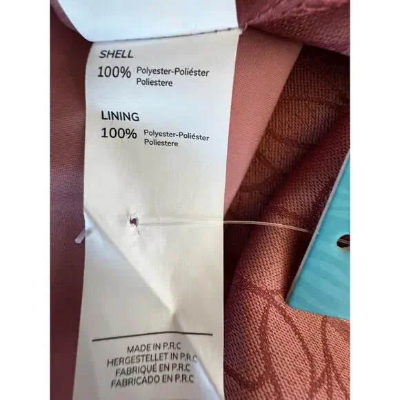 New CUPSHE Women's Rose Pink Aylin V-neck Flared Sleeve Mini Wrap Dress Size L - Picture 9 of 9